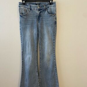 Express Blue Flare & Wide Leg Jeans
